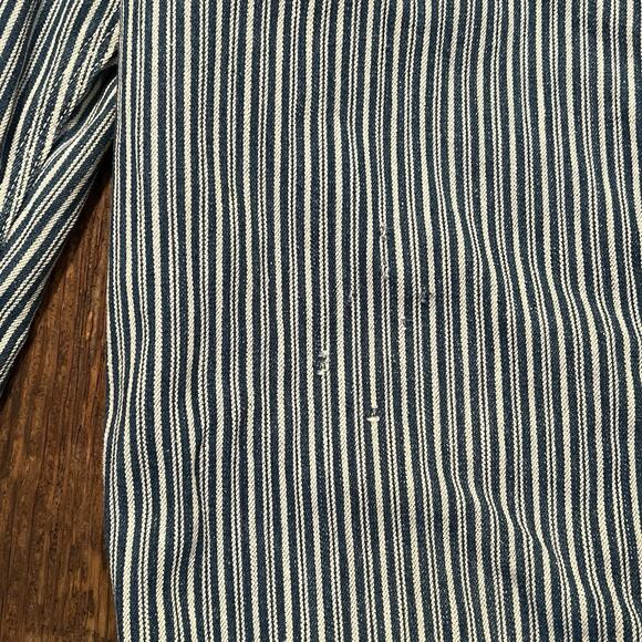 Big Mac Square Bak Overalls Hickory Striped Union Made USA Men Small Sanforized - Picture 8 of 16